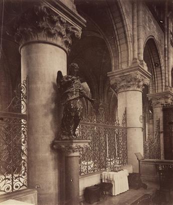 EUGÈNE ATGET (1857-1927) A selection of 7 photographs, including studies of Notre Dame Cathedral.